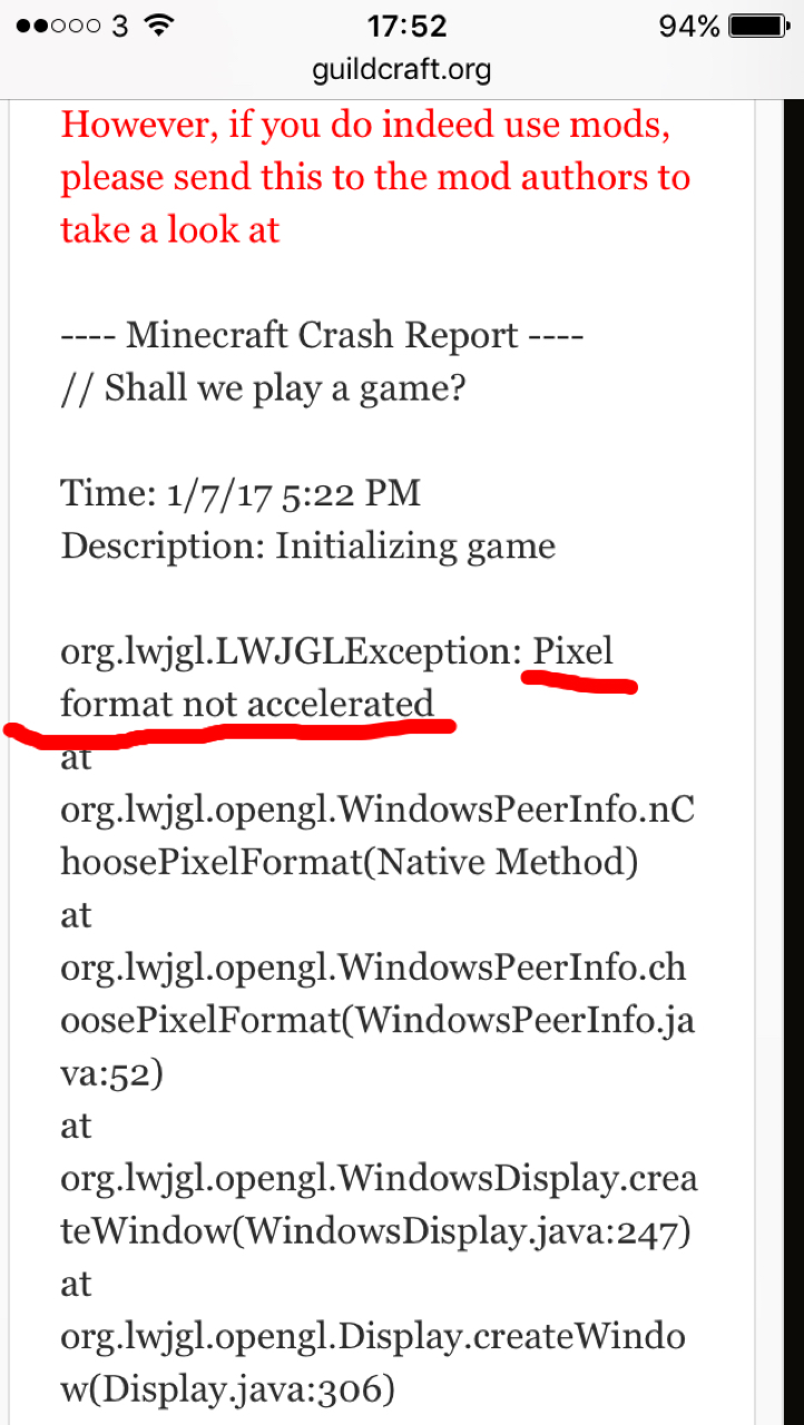 Please Help Minecraft Crash Guildcraft Network Cracked Minecraft Server